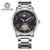 Swiss Tourbillon Men's Mechanical Watch, Large Dial, Automatic, Fashionable Leather Strap, High-End Feel