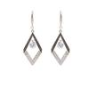 Pinkdudu Square Zinc Alloy Drop Earring Party Exaggerated Style Rhinestone Earring Simple Casual Jewelry PD2220