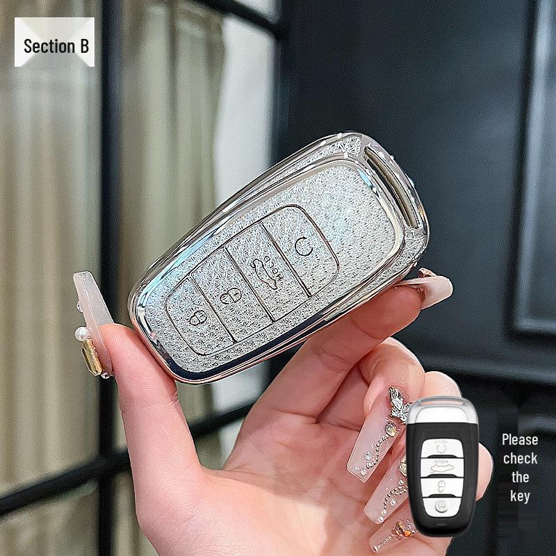 Custom Key Case for Hongqi Models: HS5, H5, H9, EQM5, H6, HS7 - Premium Design for Men and Women