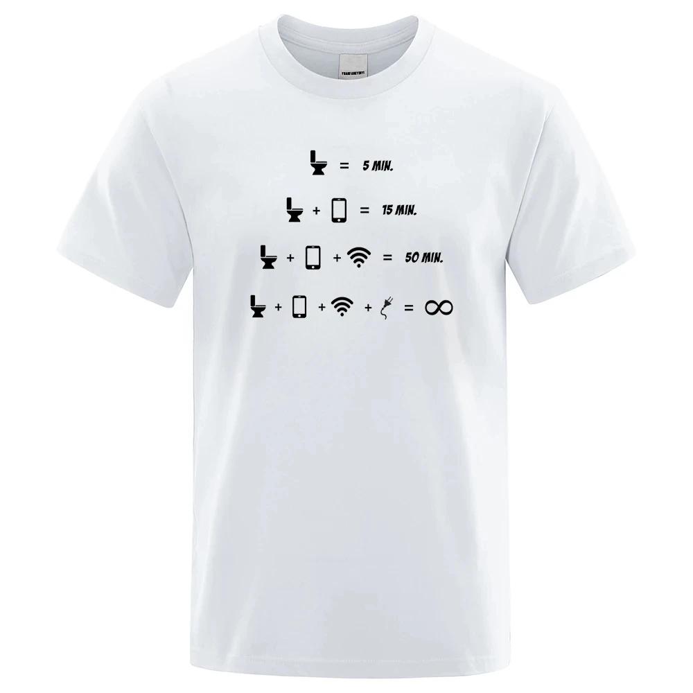 Men Women Harajuku Simple Tshirt Manmath Timing Simple Style Print Short Sleeved Cotton Soft T-Shirts Big Size T-Shirts 80386