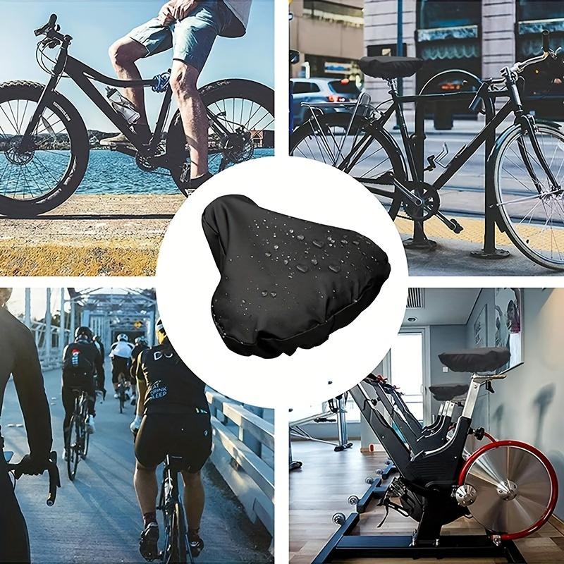 Bicycle Seat Waterproof Cover UV-protective Sunshade Cover Outdoor Sports Cycling Bicycle Saddle Rain Cover Elastic Dust Guard
