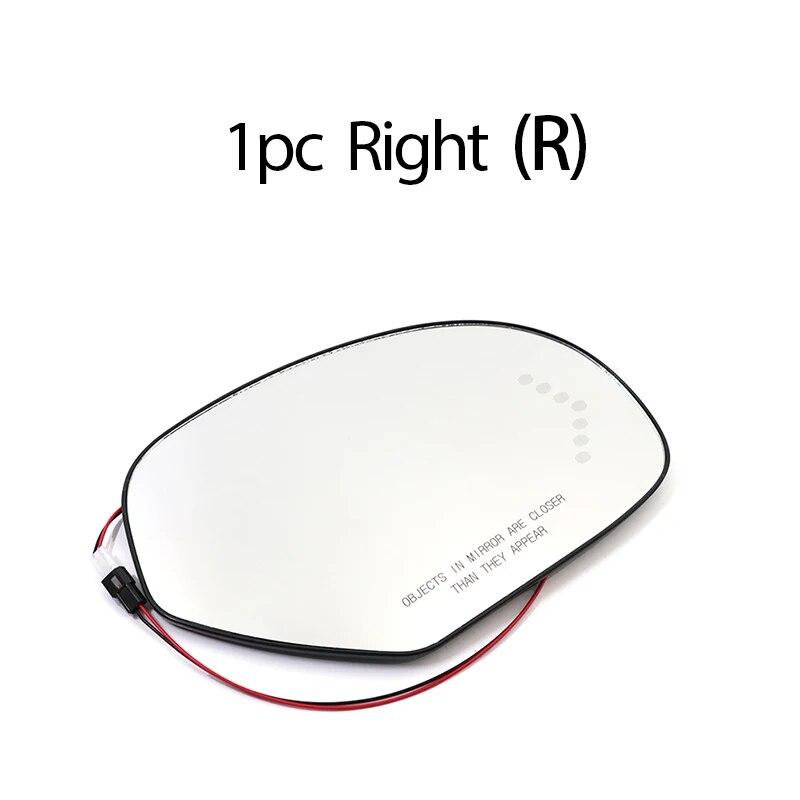 Left Right Door Side Heated Wing Mirror Glass Rearview Rearview Plate for GMC Yukon XL Sierra 1500 2500 3500