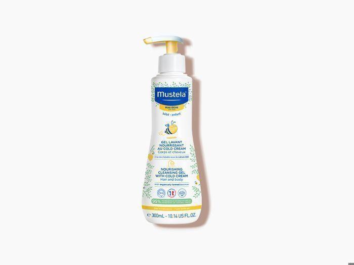 Nährender Waschgel Cold Cream mit Bienenwachs - bio - für empfindliche Haut - Mustela 300ml