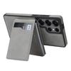 Case for Galaxy S26 Ultra - Leather/PU, Gray, With Stand