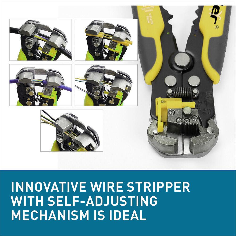Multifunctional WAutomatic Cable Wire Stripper Crimper Crimping Tool Self-Adjusting Plier Cutter