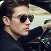 Minimalist Metal Double Bridge Sunglasses Pilot Silhouette Versatile Elegant Sun Protection Glasses 2106