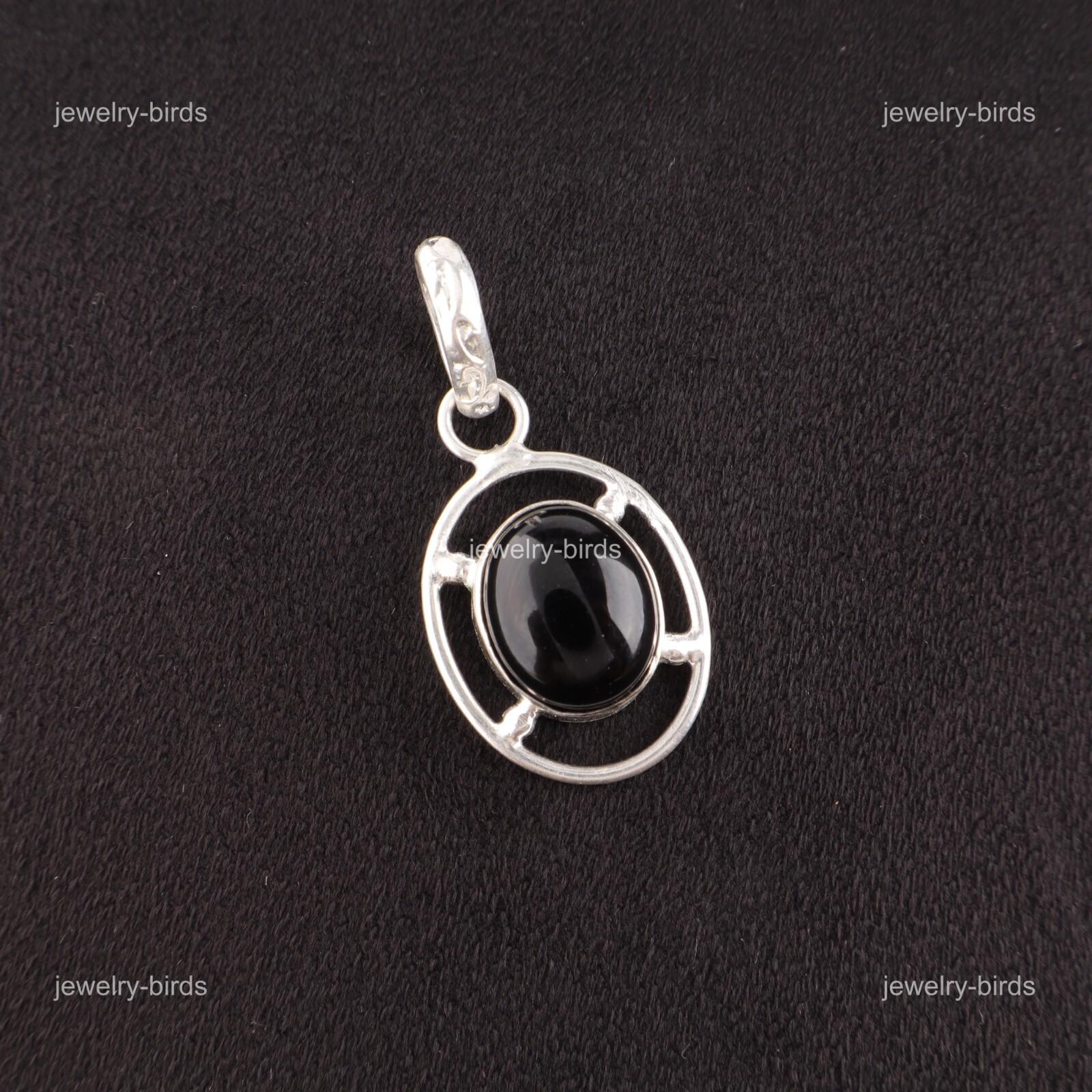 

Oval Black Tourmaline Gemstone 925 Silver Daughter Gift New Handcrafted Pendant PP-6-25