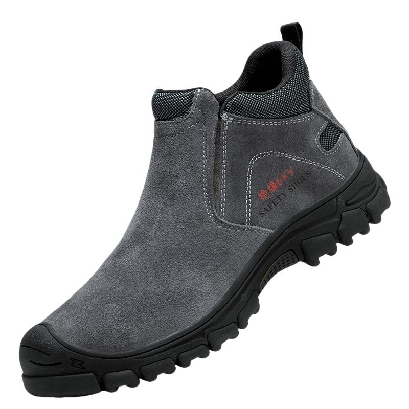 Mens Safety Shoes With Steel Toe Waterproof Boots Puncture Proof Anti-smash Men Outdoor Construction Anti-corrosion Work Shoes