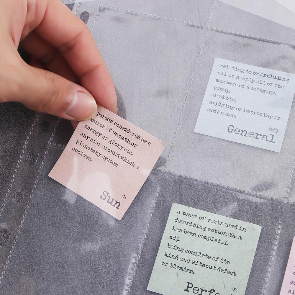 Fotoalbum 90 Fickor Albumblad Kortförvaringsplånböcker Kortfodral Spelkort Mynthållare