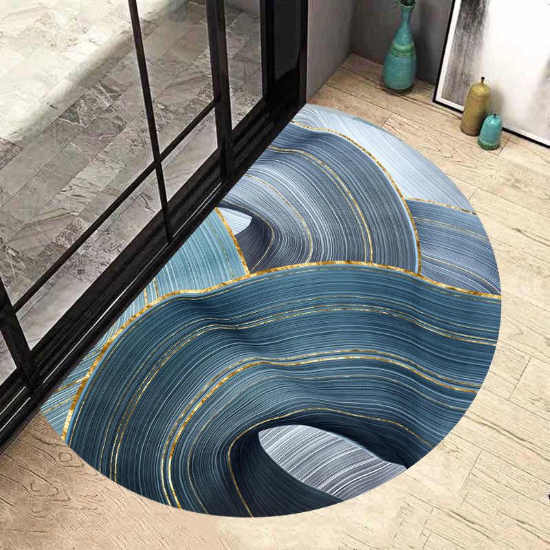 Semi Circular Floor Mat Entrance Door Mat Nordic Minimalist Entrance Carpet Bathroom Anti Slip Mat
