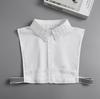 Women Embroidery Lace Detachable Lapel Fake Collar Shirt White Ruffles False Collar Woman Removable False Blouse Nep Kraagie