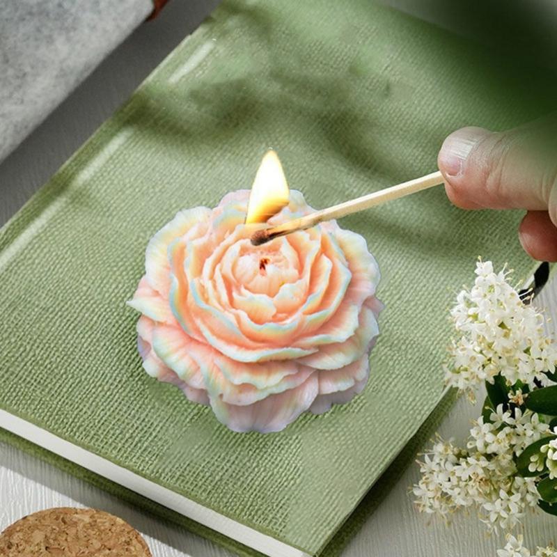Stereo Peony Mold Resin Epoxy Crafts DIY Ornament Jewelry Candle Making Tool