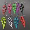 Geometric Acrylic Lightning Bolt Earrings: Bold, Fashionable Statement Jewelry for Women