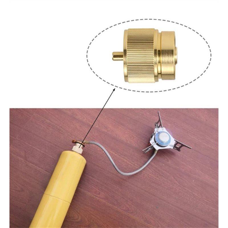 Adaptateur Convertisseur de Réservoir de Gaz Propane pour Camping en Plein Air Réservoir de Gaz Plat Réservoir de Gaz MAPP Adaptateur de Remplissage Mutuel