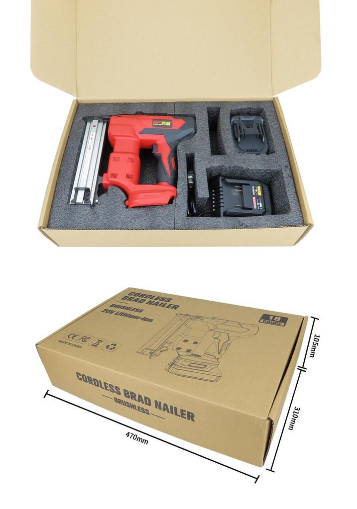 Gaobao F32F Rechargeable Brushless Electric Nail Gun for Woodworking and Furniture Decoration