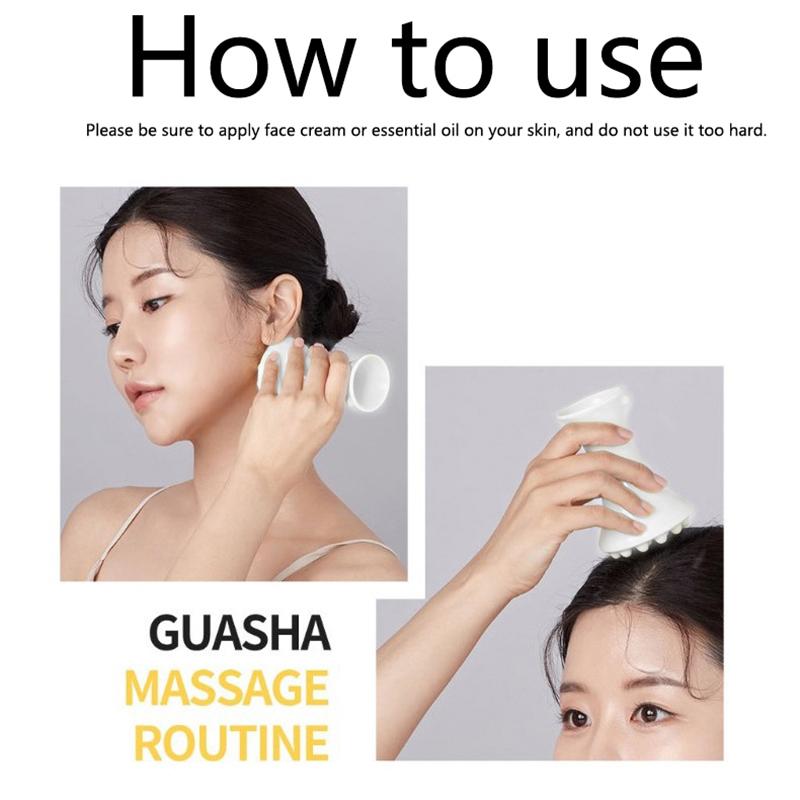White Ceramic Gua Sha For Face Body Massage Tool Body Guasha Board For Relief Massage Face Lift Gua Sha Massager