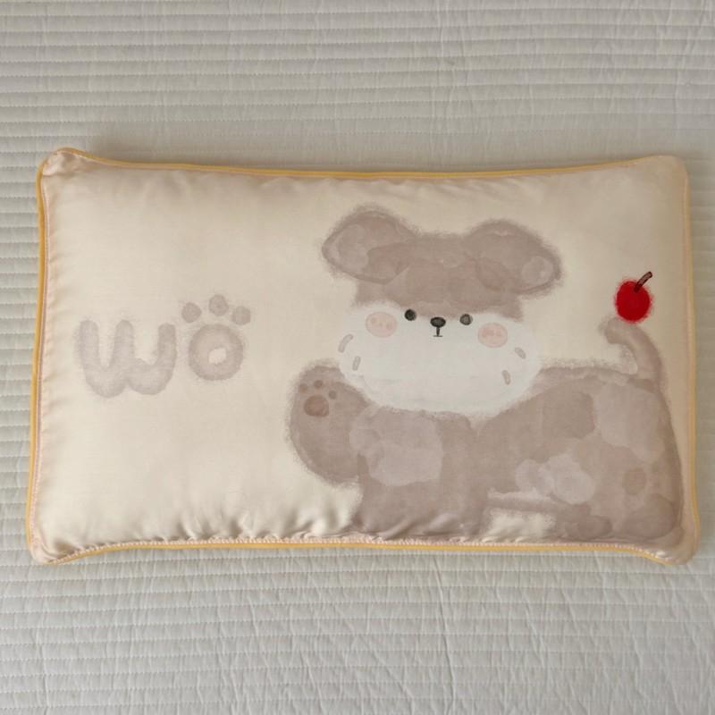 60s Tencel Kids Pillowcase 30x50cm Cartoon Print Cool Sleep Cover Toddler Nursery School Use