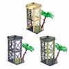 Army WWII MOC Sentry Post War Scene Sandbag DIY DIY Assembly Building Block Soldier Watchtower Toys  Playsets