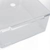 Kosmetik-Aufbewahrungs-Organizer-Box Behälter mit Klappdeckel Staubdicht Große Kapazität Platzsparend Transparente Kunststoffbox Transparent