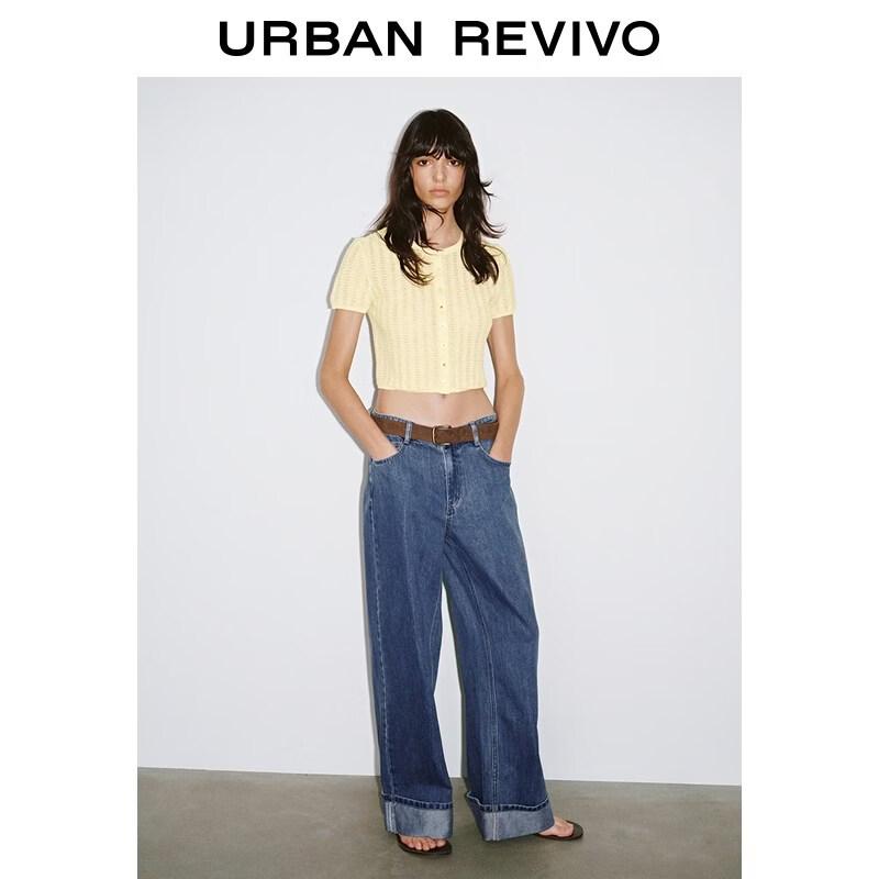 Women s Casual Wide-Leg Denim Trousers 28
