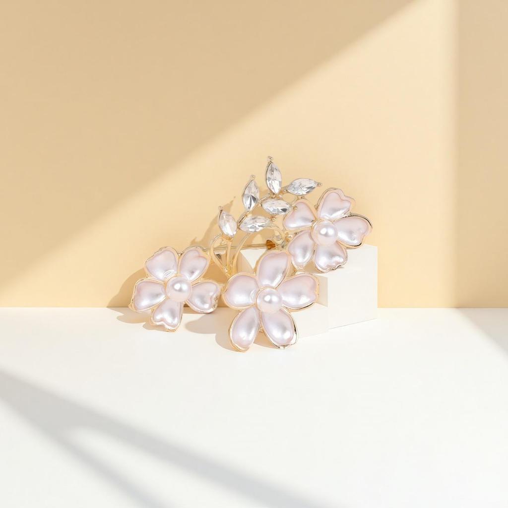 Elegant Alloy Brooch for Women - Versatile, High-End Suit & Coat Accessory