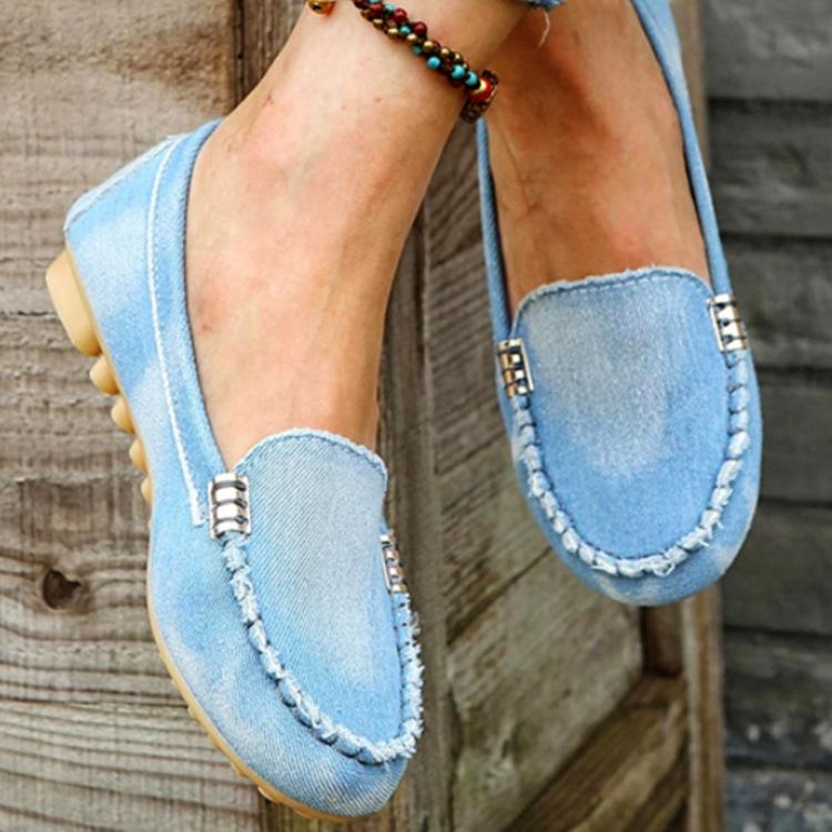 Women's Metal Decor Loafers, Casual Slip On Flat Shoes, Women's Lightweight & Comfortable Shoes