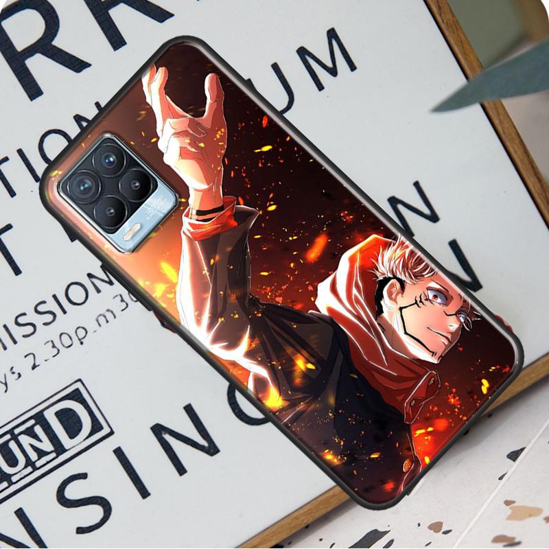 Husă din spate Anime Jujutsu Kaisen Ryomen Sukuna pentru Realme 8i 8 Pro GT Neo 2 Master C15 C21 Coque pentru OnePlus 8T 9R Nord2 9 Pro