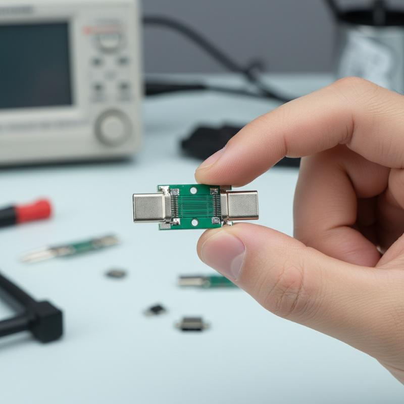 USB31 TypeC 24Pin Multifunction Current Test Board Female to Male Adapter for Charger Power Monitor Circuit Debugging Station