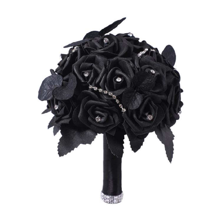

Червоно-фіолетовий та чорний букет троянд штучні квіти Готичний весільний букет Весільний букет, Весілля, Церемонія, Річниця
