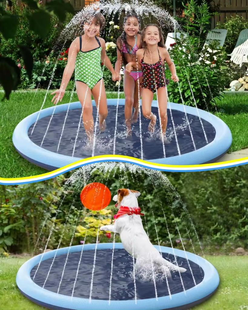 Swimming pool cooling mat sprinkling dog animal fountain paddling pool 150 cm PetJet