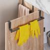 Handtuchstange aus Stahlmetalldraht über dem Schrank, Handtuchhalter, Aufbewahrungsorganisator, Badezimmertür-Handtuchhalter zum Aufhängen, stanzfreier Lappenaufhänger