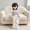Fashion Sweater Pleated Skirt Set Princess Dresses  For Blythe Doll/For OB24 OB22 Small 1/6 Dolls