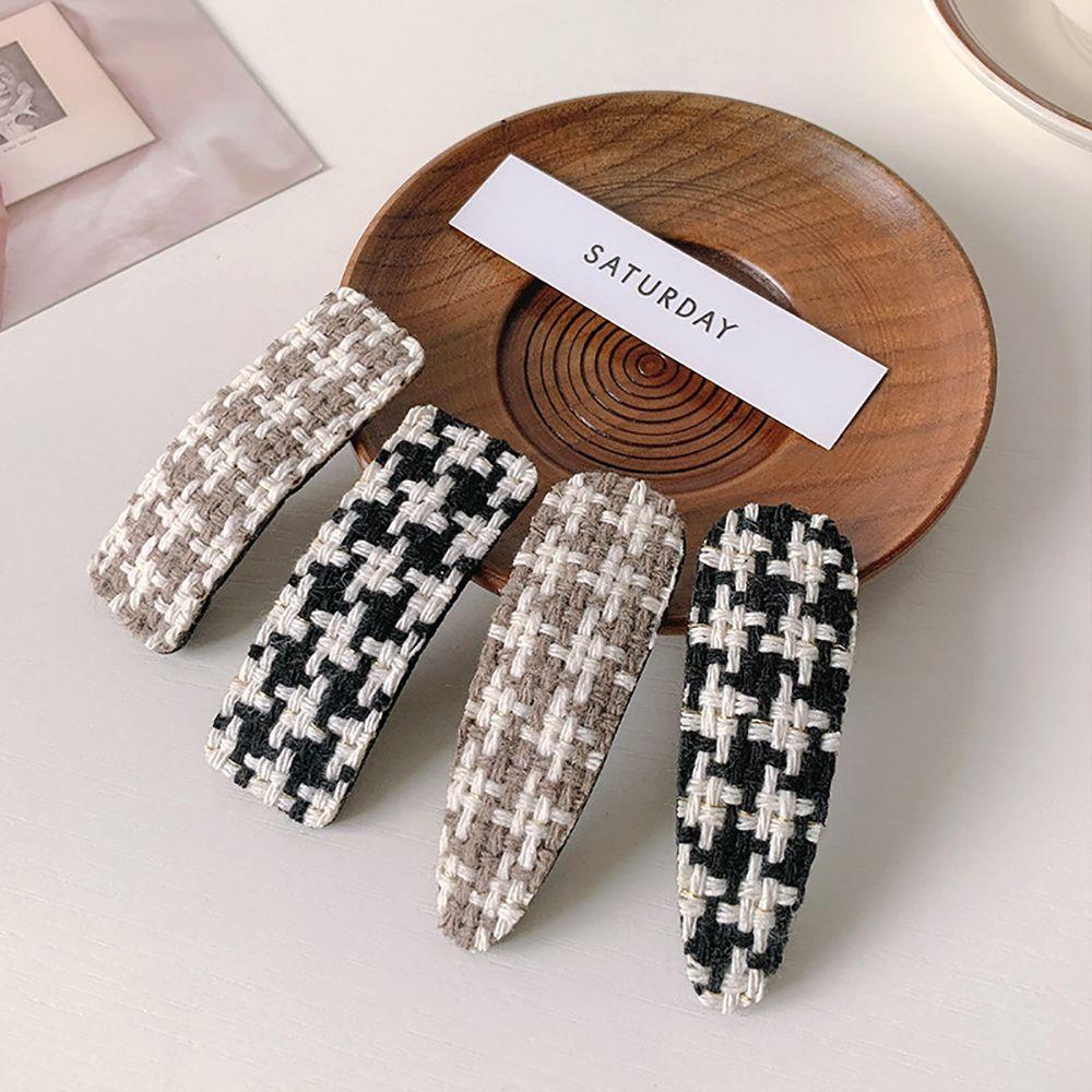 

Square Girl Headdress Hair Accessories Women Hair Clips Lattice Hairpin Korean Style Barrettes M