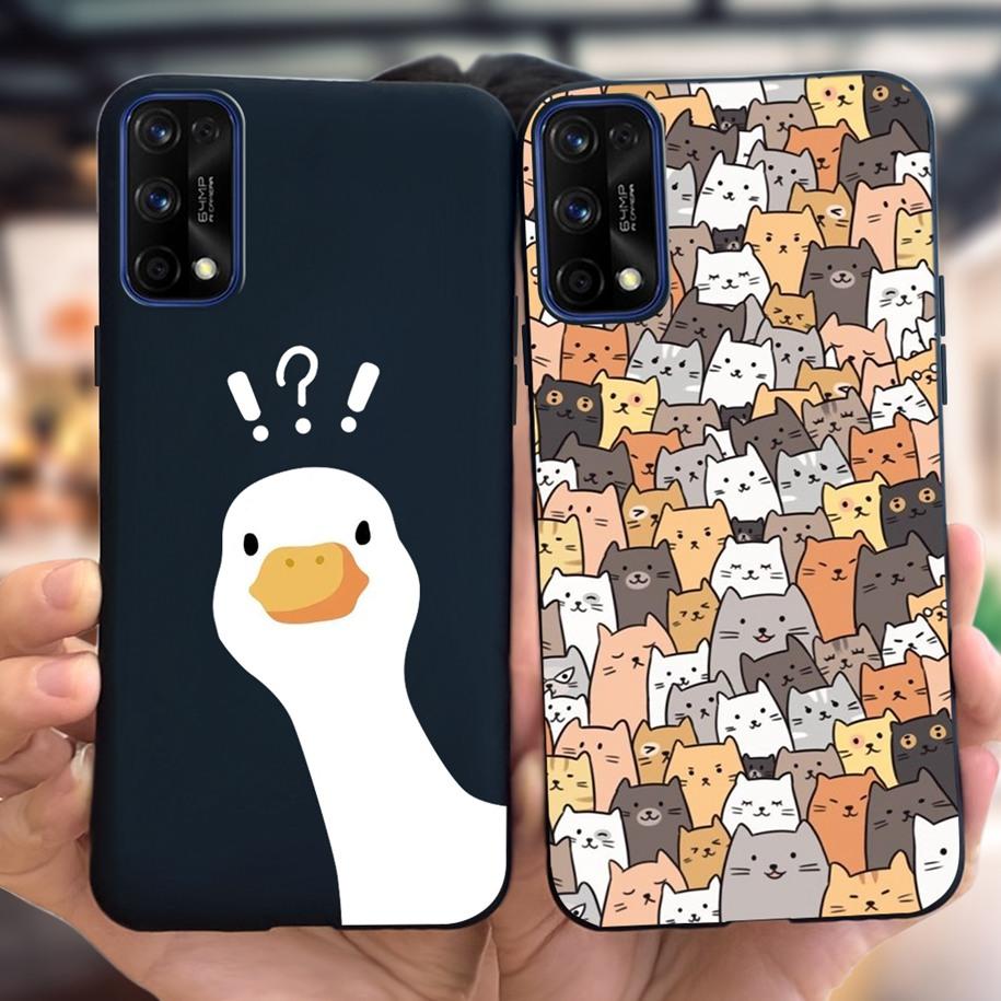 For Realme 7 5G Case RMX2111 Cover New Fashion Flower Girls Painted Funda Soft TPU Cases For Realme 7 Pro Realme7 RMX2155 Bumper