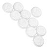10pcs Nail Art Storage Box Multipurpose Round Jewelry Bead Storage Box for Nail Decoration Jewelry