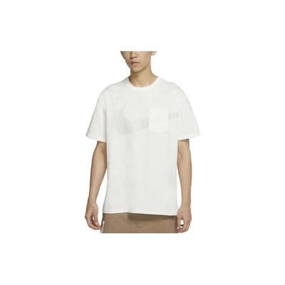 Letter Pattern Loose Round Neck Pullover Short Sleeve T-Shirt Men T-Shirts White DO1930-133