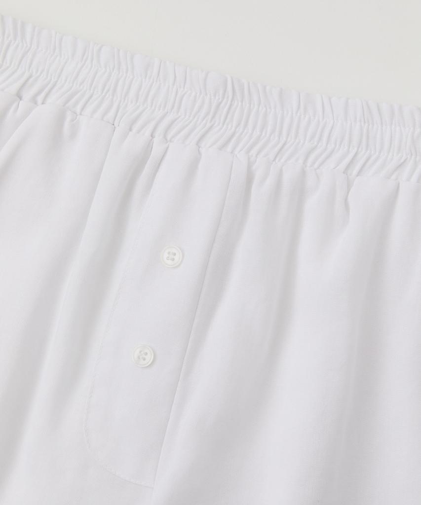 Lounellain Positano Tencel Linen Shorts_White