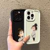 Cute Minimalist Angry Girl Print Soft Phone Case For Xiaomi Redmi 13C 14C 12 Redmi Note 14 13 12 11 Pro Plus 4G 5G 12S 11S Cover