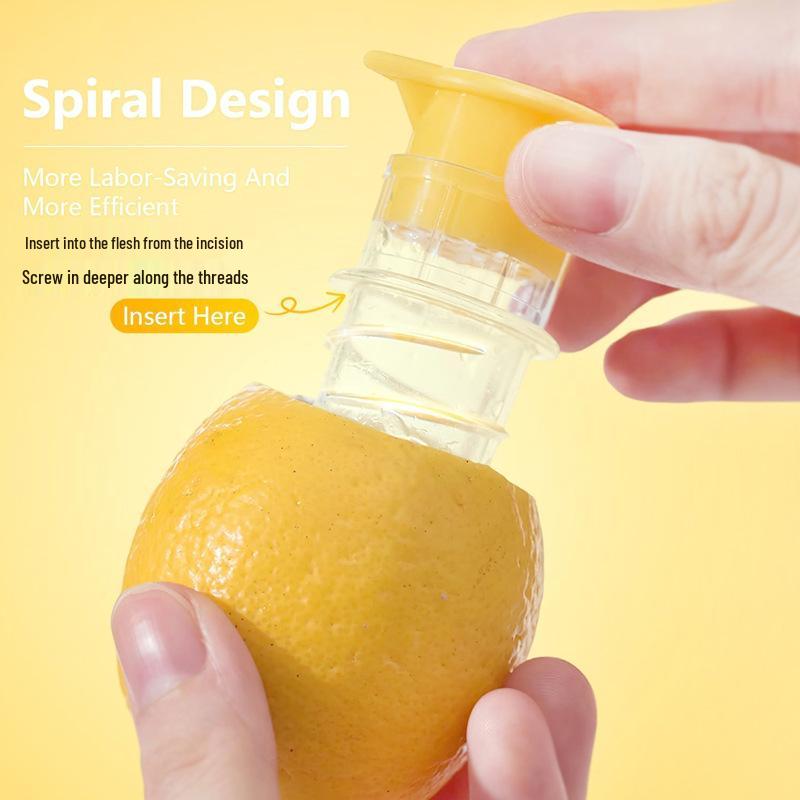 Compact Citrus Juicer: Portable Lemon & Orange Spiral Press