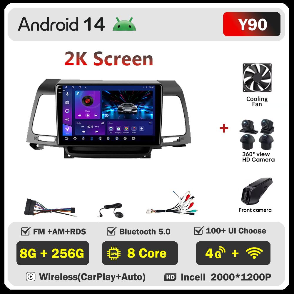 Car Multimedia Player For kia Opirus GH 2006 -2011 Car Radio Player Touch Screen Wireless Android 14 Intelligent System 5G Wifi