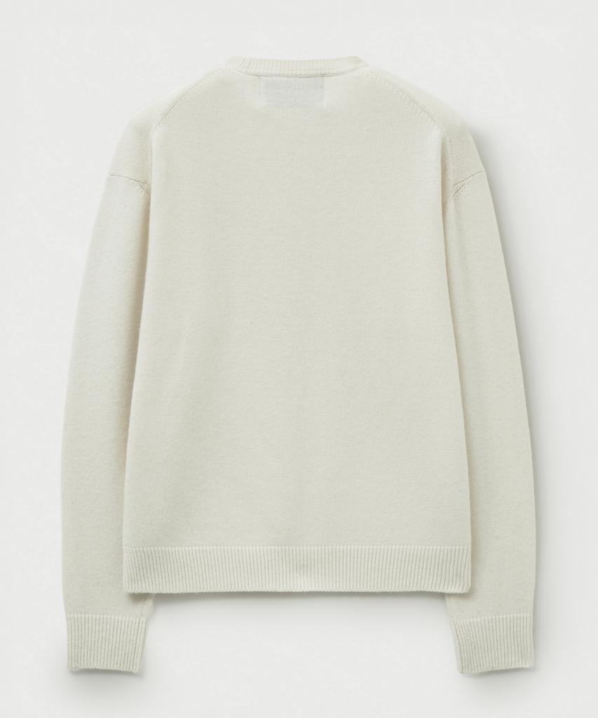 Seteo Lauren Classic Logo Knit White