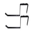 Weather Resistant Adjustable Iron Flower Pot Bracket for Balcony No Drilling Needed Set of 2 Sturdy Outdoor Supports
