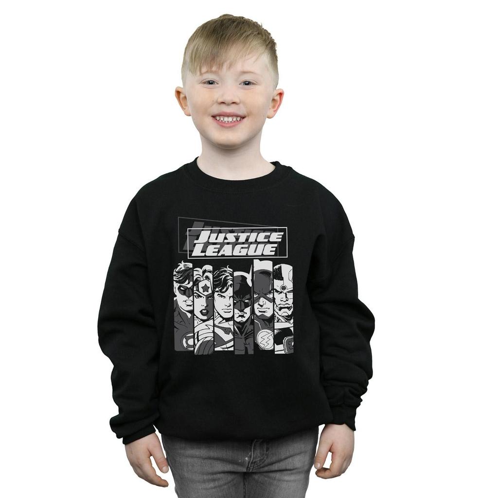 DC Comics Boys Justice League Stripes Sweatshirt