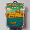Valletta Malta Vintage Reise Metallposter Benutzerdefinierte Wandkunst Retro Vintage Blechschilder für Man Cave Hausdekoration Wanddeko Raum