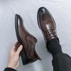 Men's shoes summer pointed small leather shoes large size office casual shoes business dress leather shoes men