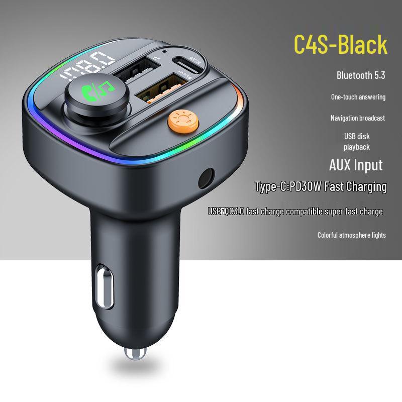 Multifunctional Bluetooth FM Transmitter & Car Charger with MP3 Player