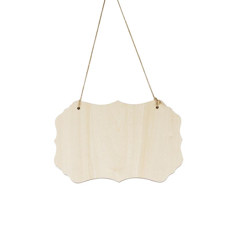 

22cm Irregular Wooden Door Hanger for Home Decor and Kindergarten Display.