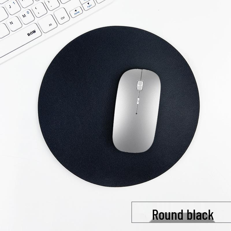 Customizable Multi-Color PU Leather Mouse Pad - Durable, Dirt-Resistant, Available In Square or Round Shapes.