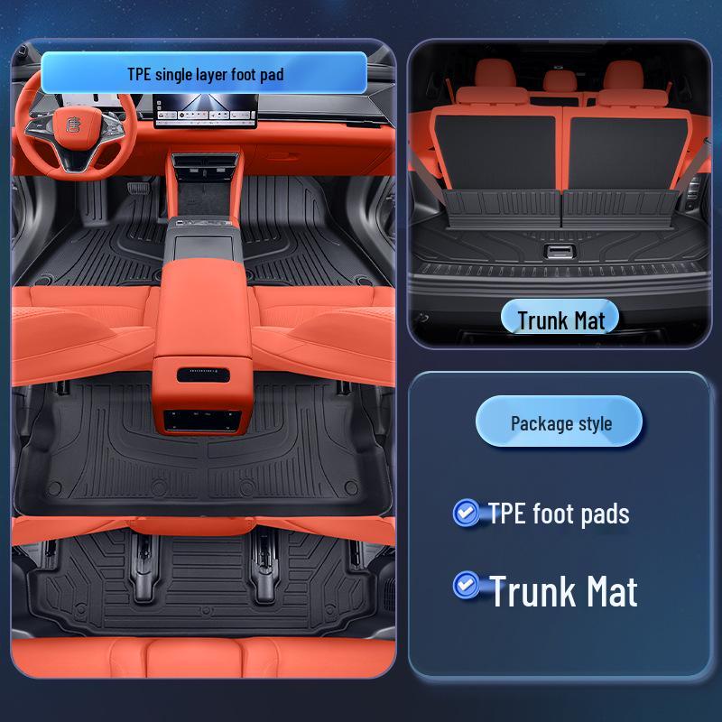BYD Tang L 2025 Floor Mats TPE Interior Accessories