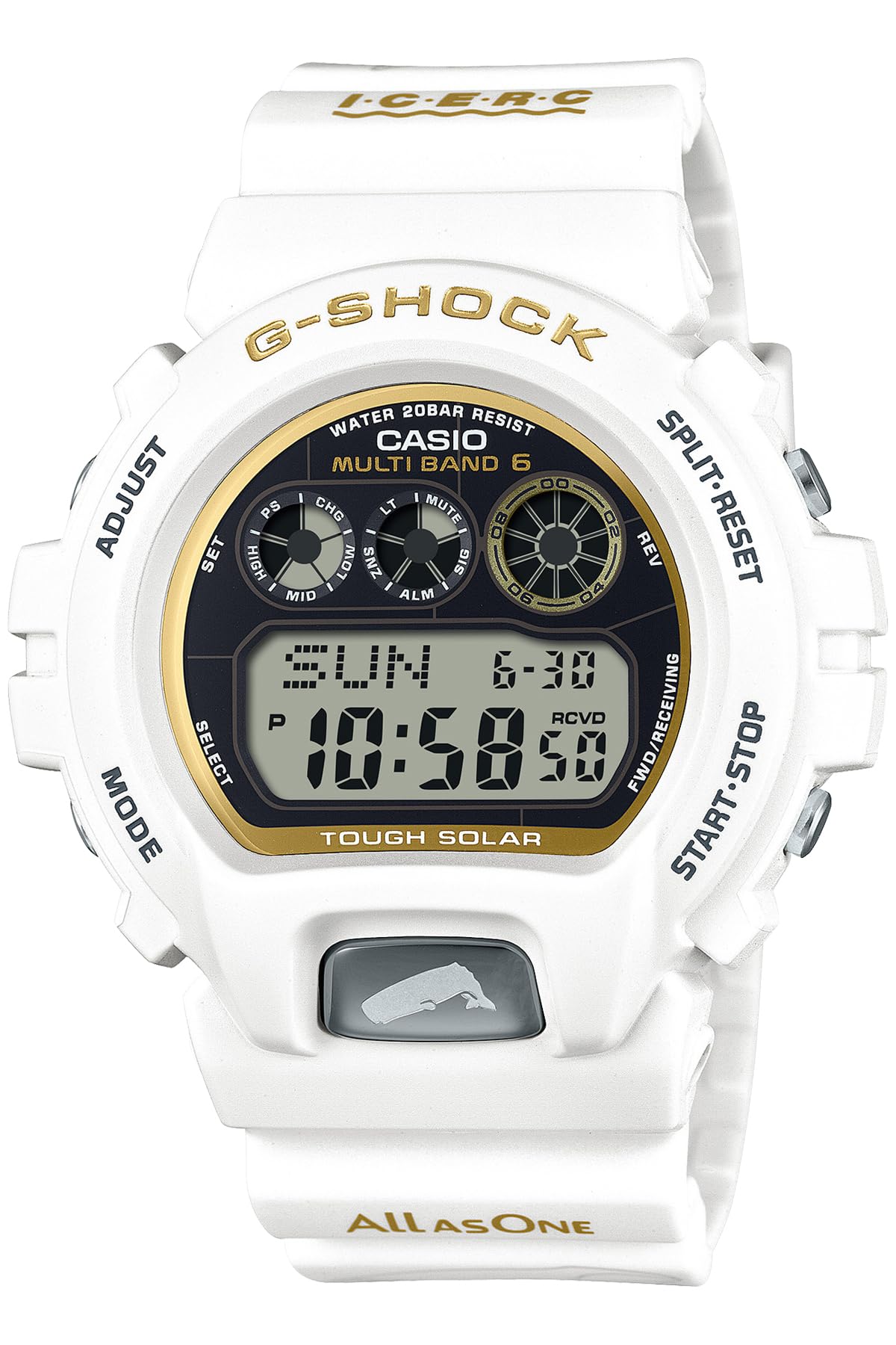 

Watch Love Sea and The Earth Eye Search Japan Collaboration Model Radio Solar Biomass Plastic White x Gold [Casio] G-Shock [] GW-6904K-7JR Men s